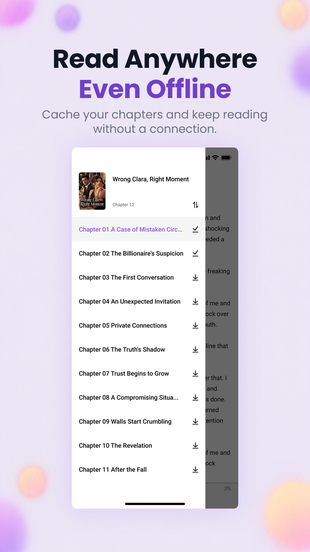 Novelophile app preview: Offline reading, anytime